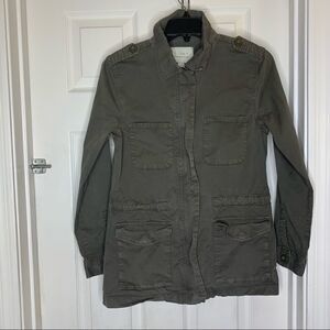 Hinge Army Green Utility Jacket Size XS